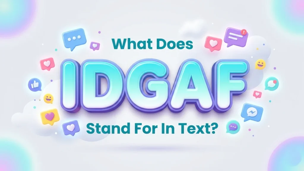 What Does idgaf Stand For In Text? Meaning & Usage Guide