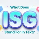 what does isg stand for in text
