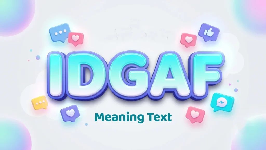 idgaf meaning text